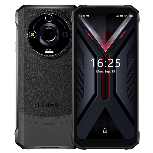 [HK Warehouse] HOTWAV T7 Pro Rugged Phone, 6GB+256GB, 6280mAh, 6.6 inch Android 13 MT8788 Octa Core, Network: 4G, OTG (Black)