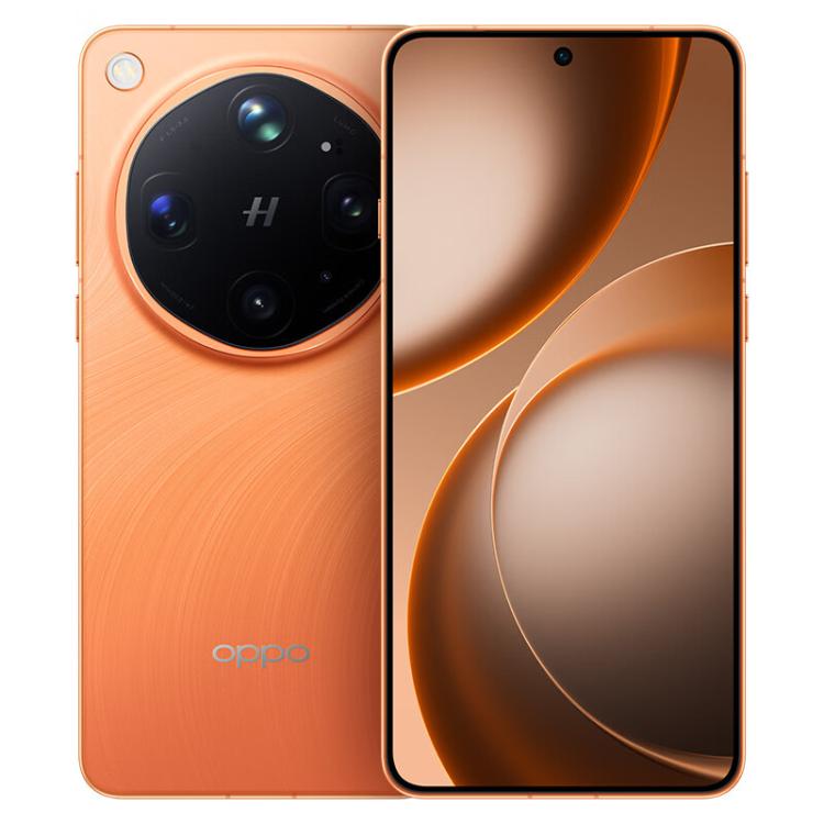 OPPO Find X9 Ultra AI Phone, 12GB+512GB, Screen Fingerprint, 6.82 inch ColorOS 16.0 Snapdragon 8 Elite Gen 5 Octa Core, NFC, OTG, Network: 5G (Orange)