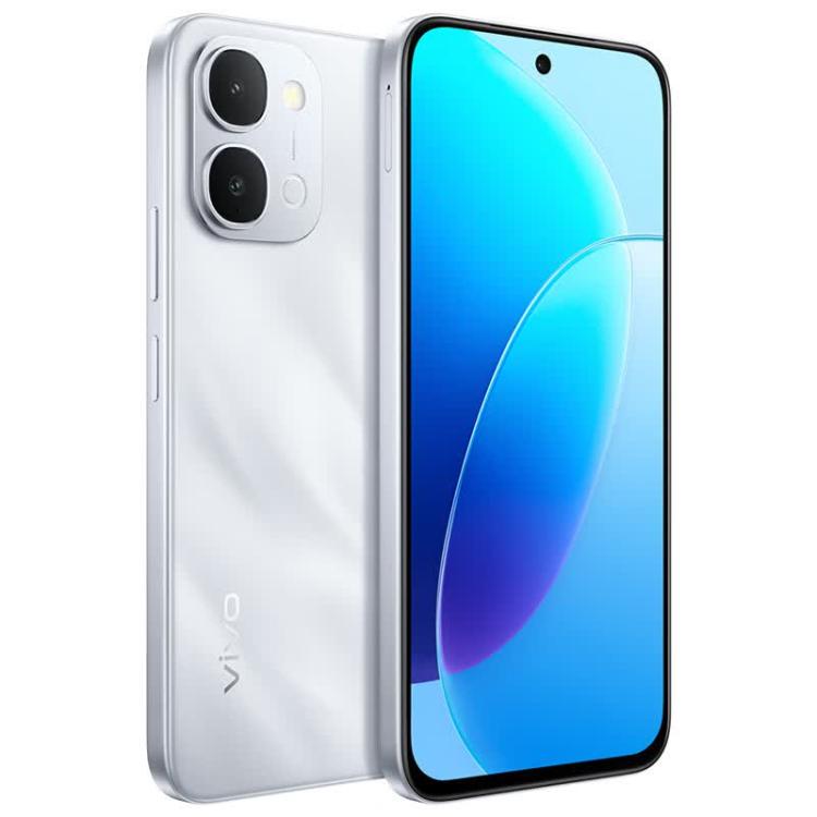 vivo Y6, 8GB+256GB, Side Fingerprint, 6.75 inch Android 16 OriginOS 6 Snapdragon 4 Gen 2 Octa Core, OTG, NFC, Network: 5G (Silver)
