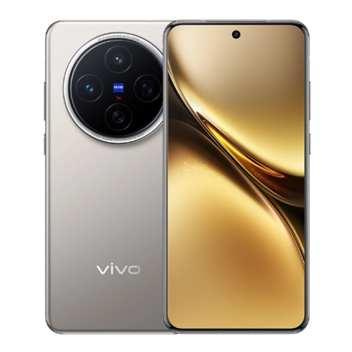 

vivo X200, 12GB+256GB, Face ID / Screen Fingerprint Identification, 6.67 inch Android 15 Dimensity 9400 Octa Core, OTG, NFC, Network: 5G, Support Google Play (Titanium Color)