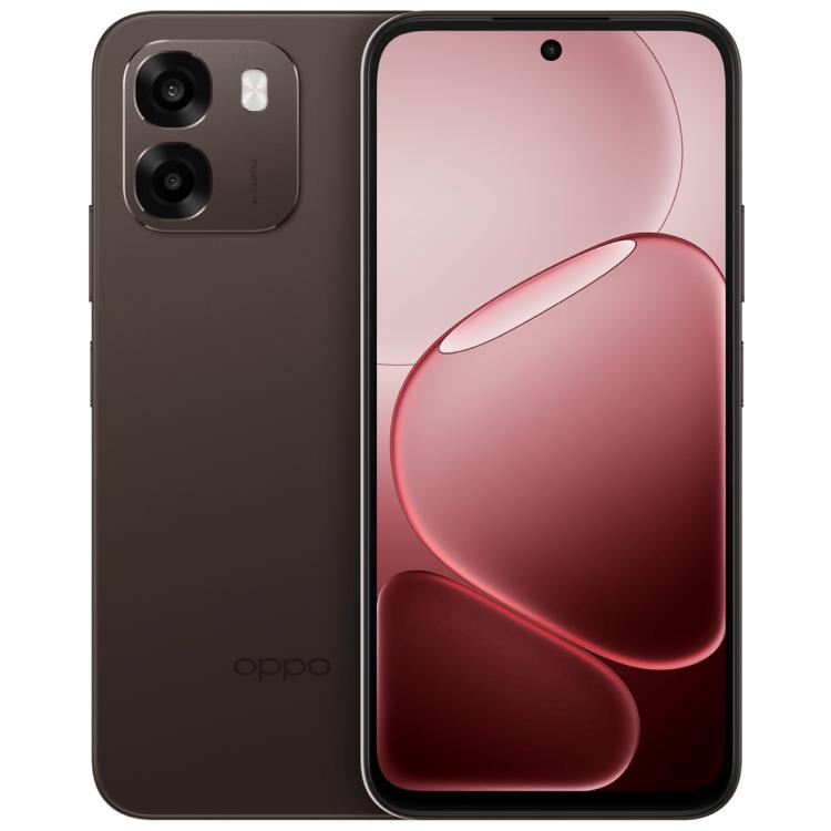 

OPPO A6i+ 5G, 12GB+256GB, Side Fingerprint, 6.75 inch ColorOS 15 Dimensity 6300 Octa Core, OTG, Network: 5G (Brown)