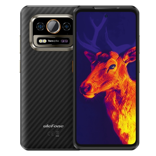 

[HK Warehouse] Ulefone Armor 25T Rugged Phone, 6GB+256GB, Thermal Imaging, 6.78 inch Android 14 MediaTek Helio G99 Octa Core, Network: 4G, NFC, OTG (Black)