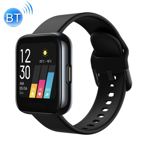

[HK Warehouse] Realme Watch 1 1.4 inch Color Touch Screen IP68 Waterproof Smart Watch, Support Real-time Heart Rate Monitor & Intelligent Tracker & Blood-oxygen Level Monitor & 14 Sports Modes(Black)