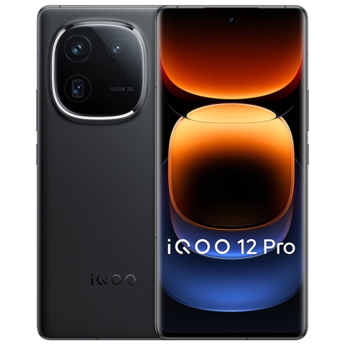 

vivo iQOO 12 Pro, Triple Back Cameras, 16GB+256GB, Face ID / Fingerprint Identification, 6.78 inch Android 14 OriginOS 4 Snapdragon 8 Gen 3 Octa Core, OTG, NFC, Network: 5G, Support Google Play (Black)