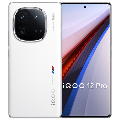 

vivo iQOO 12 Pro, Triple Back Cameras, 16GB+512GB, Face ID / Fingerprint Identification, 6.78 inch Android 14 OriginOS 4 Snapdragon 8 Gen 3 Octa Core, OTG, NFC, Network: 5G, Support Google Play (White)