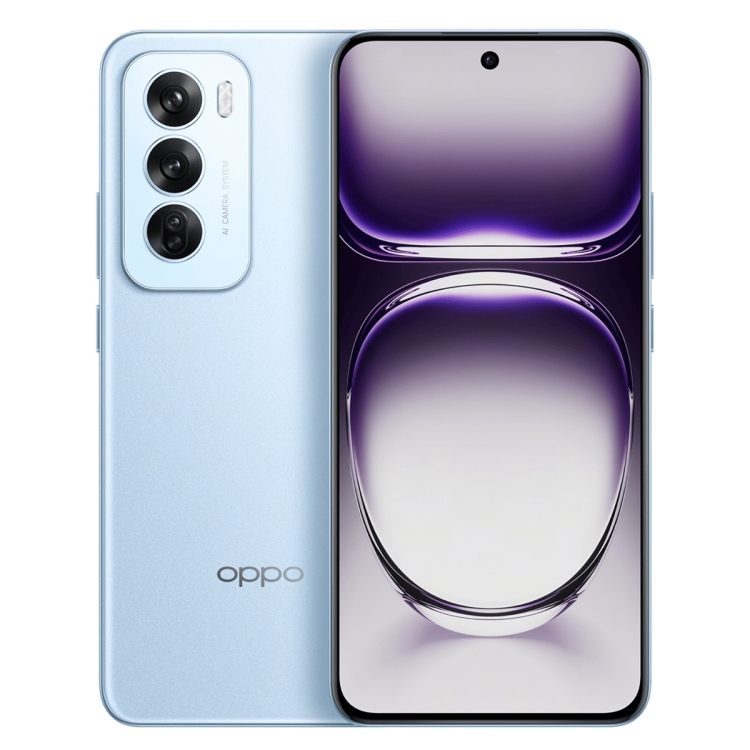 

OPPO Reno12 AI Phone, 16GB+512GB, Screen Fingerprint, 6.7 inch ColorOS 14.1 Dimensity 8250 Octa Core up to 3.1GHz, NFC, OTG, Network: 5G (Blue)