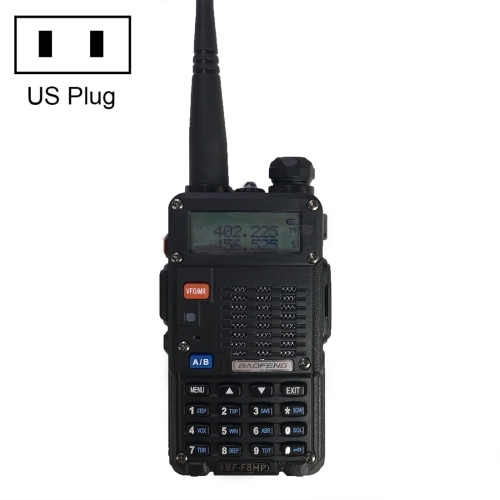 

BaoFeng BF-F8HP 8W Dual Band Two-Way Radio VHF UHF Handheld Walkie Talkie, US Plug(Black)