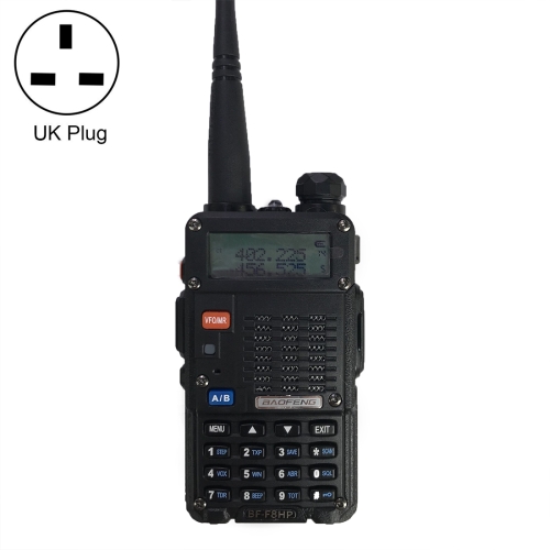 

BaoFeng BF-F8HP 8W Dual Band Two-Way Radio VHF UHF Handheld Walkie Talkie, UK Plug(Black)