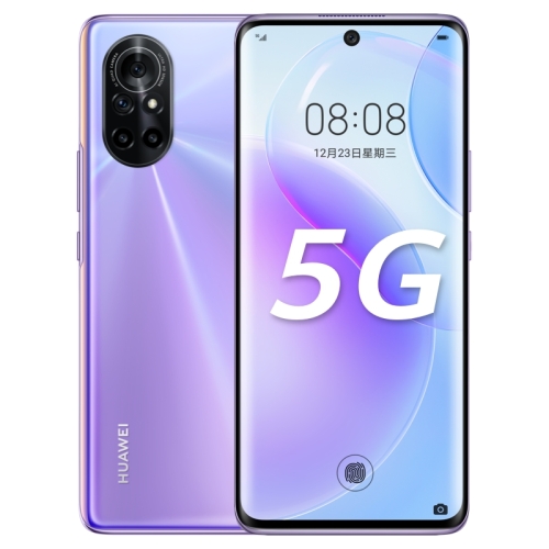 

Huawei nova 8 5G ANG-AN00, 8GB+128GB, China Version, Quad Back Cameras, In-screen Fingerprint Identification, 6.57 inch EMUI 11.0 (Android 10) HUAWEI Kirin 985 Octa Core up to 2.58GHz, Network: 5G, OTG, NFC, Not Support Google Play(Purple)