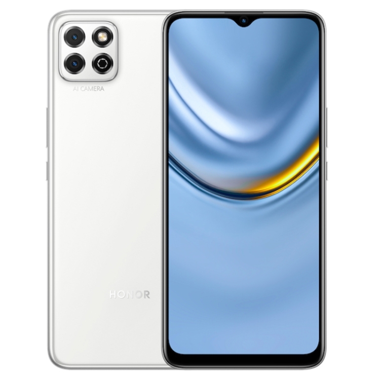 

Honor Play 20 KOZ-AL00, 4GB+128GB, China Version, Dual Back Cameras, 5000mAh Battery, 6.517 inch Magic UI 4.0 (Android 10) Unisoc T610 Octa Core up to 1.8GHz, Network: 4G, Not Support Google Play (White)