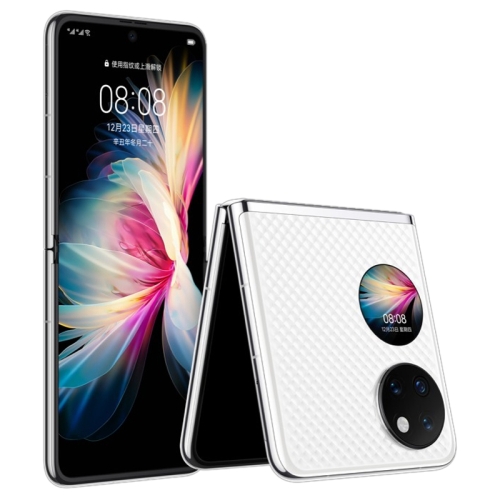 

Huawei P50 Pocket 4G BAL-AL00, HarmonyOS 2, 8GB+256GB, China Version, Triple Back Cameras, Side Fingerprint Identification, 6.9 inch + 1.04 inch Snapdragon 888 4G Octa Core up to 2.84 , Network: 4G, OTG, NFC, Not Support Google Play(White)
