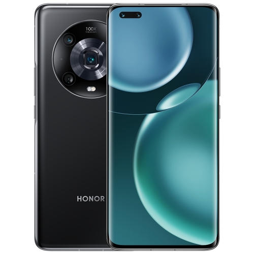 Honor Magic4 Pro 5G LGE-AN10, 8GB+256GB, China Version, Triple Back Cameras + Dual Front Cameras, 3D Face ID & Screen Fingerprint Identification, 4600mAh Battery, 6.81 inch Magic UI 6.0 (Android 12) Snapdragon 8 Gen 1 Octa Core up to 2.995GHz, Network: 5G, OTG, NFC, Support Wireless Charging Function, Not Support Google Play (Jet Black)