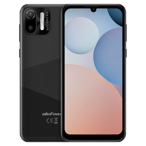 [HK Warehouse] Ulefone Note 6T, 3GB+64GB, Face ID Identification, 6.1 inch Android 12 MTK6761 WB Quad-core up to 2.0GHz, Network: 4G, Dual SIM (Black)