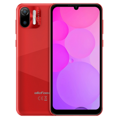 

[HK Warehouse] Ulefone Note 6T, 3GB+64GB, Face ID Identification, 6.1 inch Android 12 MTK6761 WB Quad-core up to 2.0GHz, Network: 4G, Dual SIM (Red)