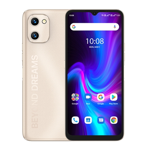 

[HK Warehouse] UMIDIGI F3 SE, 4GB+128GB, Dual Back Cameras, 5150mAh Battery, Face ID & Side Fingerprint Identification, 6.7 inch Android 11 Unisoc T610 Octa-Core up to 1.8GHz, Network: 4G, OTG (Sunglow Gold)