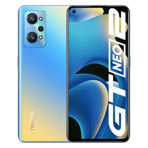 

Realme GT Neo2, 64MP Cameras, 8GB+128GB, Triple Back Cameras, Screen Fingerprint Identification, 5000mAh Battery, 6.62 inch Realme UI 2.0 / Android 11 Qualcomm Snapdragon 870 5G Octa Core up to 3.2GHz, Network: 5G, NFC, Support Google Play(Blue)