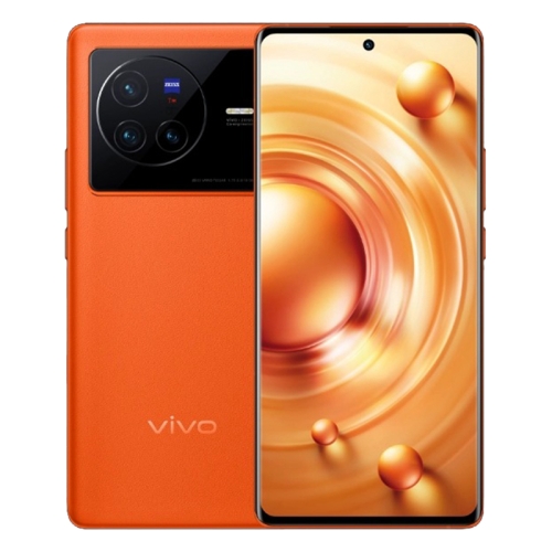 vivo X80 5G V2183A, 50MP Camera, 8GB+128GB, Triple Back Cameras, Screen Fingerprint Identification, 4500mAh Battery, 6.78 inch Android 12.0 OriginOS Ocean MediaTek Dimensity 9000 Octa Core up to 3.05GHz, NFC, OTG, Network: 5G(Orange)