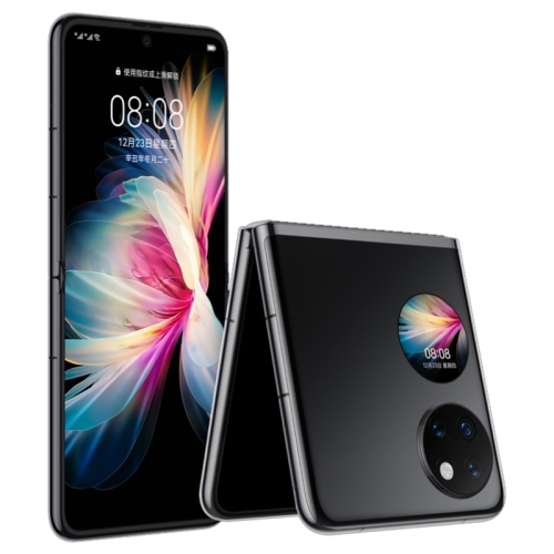 

Huawei P50 Pocket 4G BAL-AL00, HarmonyOS 2, 8GB+512GB, China Version, Triple Back Cameras, Side Fingerprint Identification, 6.9 inch + 1.04 inch Snapdragon 888 4G Octa Core up to 2.84 , Network: 4G, OTG, NFC, Not Support Google Play(Obsidian Black)