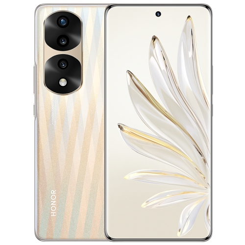 Honor 70 Pro+ 5G HPB-AN00, 54MP Cameras, 8GB+256GB, China Version, Triple Back Cameras, Screen Fingerprint Identification, 6.78 inch Magic UI 6.1 Dimensity 9000 Octa Core up to 3.05GHz, Network: 5G, OTG, NFC, Not Support Google Play(Gold)