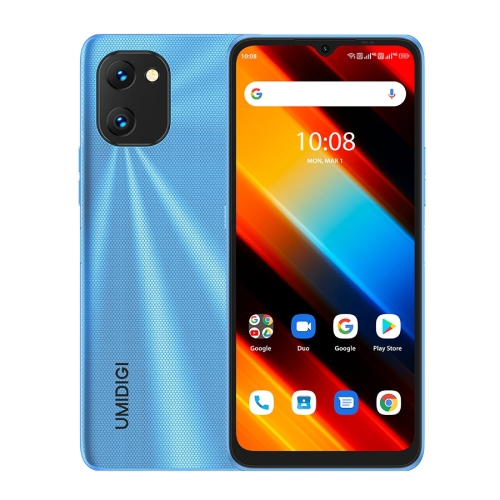

[HK Warehouse] UMIDIGI Power 7S,4GB+64GB, Dual Back Cameras, 6150mAh Battery, Face Identification, 6.7 inch Android 11 Unisoc T310 Octa Core up to 2.0GHz, Network: 4G, OTG, Dual SIM(Blue)