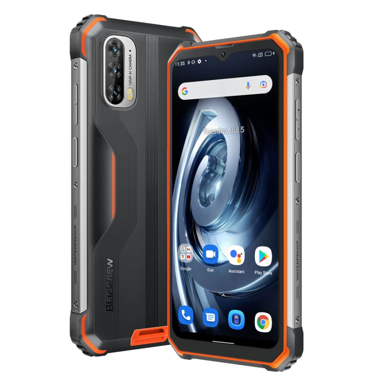 

[HK Warehouse] Blackview BV7100 Rugged Phone, 6GB+128GB, IP68/IP69K/MIL-STD-810H Waterproof Dustproof Shockproof, Triple Back Cameras, 13000mAh Battery, Fingerprint Identification, 6.583 inch Android 12 MediaTek Helio G85 MT6769Z Octa Core Octa Core up to