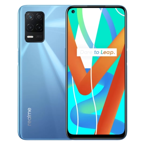 

Realme V13 5G, 48MP Camera, 8GB+128GB, Triple Back Cameras, Side Fingerprint Identification, 5000mAh Battery, 6.5 inch Realme UI 2.0 / Android 11 MediaTek Dimensity 700 Octa Core up to 2.2GHz, Network: 5G, Support Google Play (Blue)