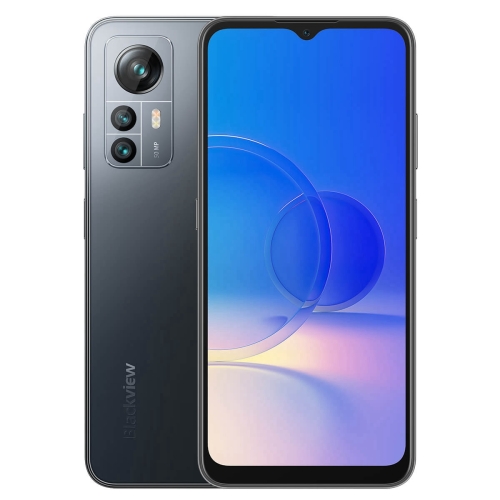 

[HK Warehouse] Blackview A85, 50MP Camera, 8GB+128GB, Side Fingerprint Identification, 4480mAh Battery, 6.5 inch Android 12.0 UNISOC T606 Octa Core up to 1.6GHz, Network: 4G, Dual SIM, OTG, NFC(Space Black)
