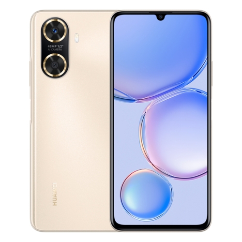 

Huawei Enjoy 60 128GB MGA-AL40, 48MP Cameras, China Version, Dual Back Cameras, Face ID & Side Fingerprint Identification, 6000mAh Battery, 6.75 inch HarmonyOS 3.0 Octa Core, Network: 4G, OTG, Not Support Google Play(Gold)