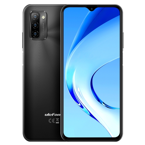 Ulefone Note 12, 4GB+128GB, Triple Back Cameras, 7700mAh Battery, Face ID & Fingerprint Identification, 6.82 inch Android 11 Unisoc Tiger T310 Quad-Core up to 2GHz, Network: 4G, Dual SIM, OTG(Black)