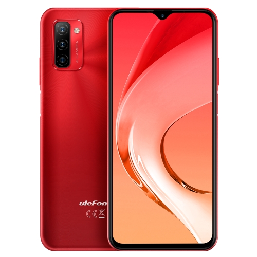 

[HK Warehouse] Ulefone Note 12, 4GB+128GB, Triple Back Cameras, 7700mAh Battery, Face ID & Fingerprint Identification, 6.82 inch Android 11 Unisoc Tiger T310 Quad-Core up to 2GHz, Network: 4G, Dual SIM, OTG(Red)