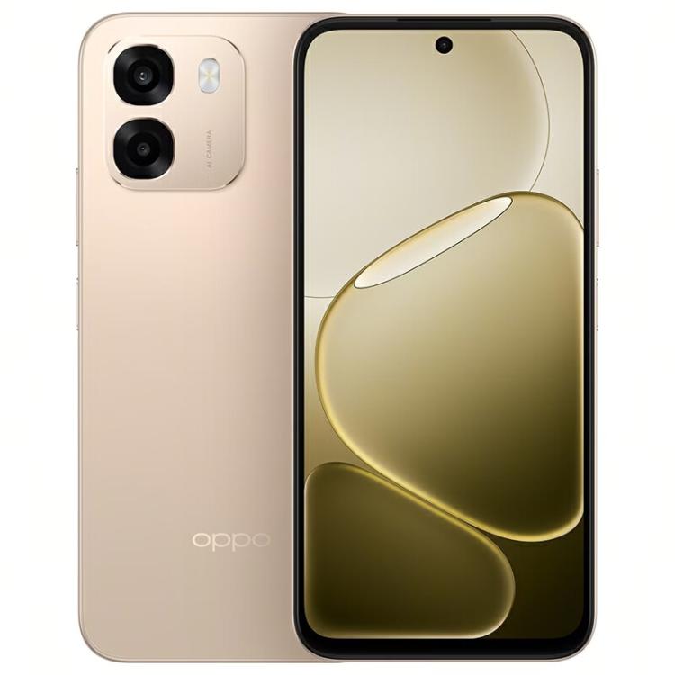 

OPPO A6k 5G, 8GB+256GB, Side Fingerprint, 6.75 inch ColorOS 15 MediaTek Dimensity 6300 Octa Core, OTG, Network: 5G (Gold)