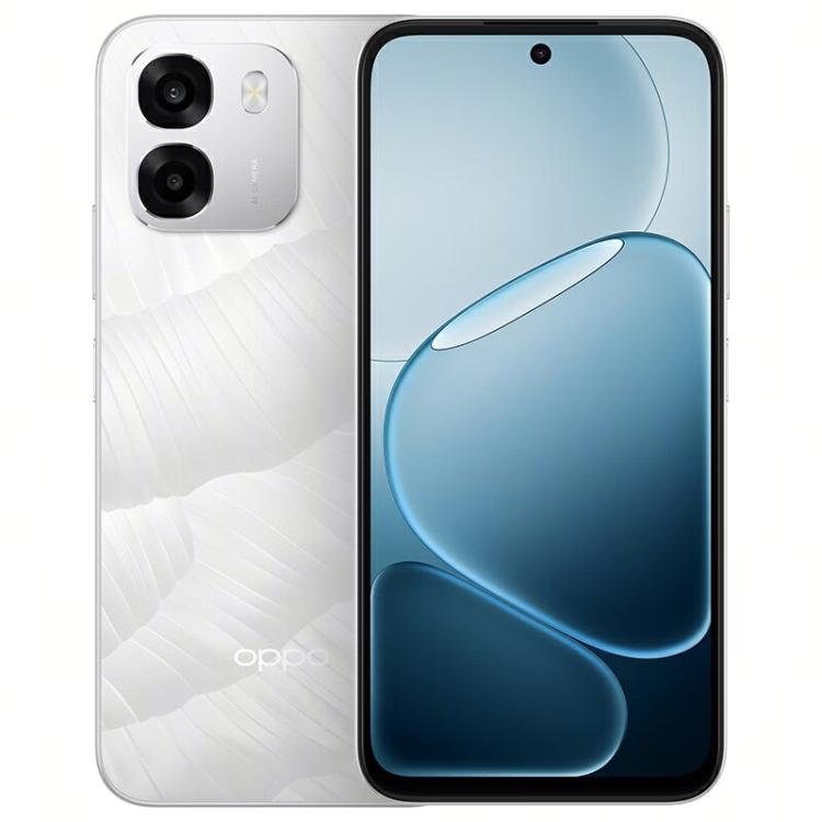 OPPO A6k 5G, 8GB+256GB, Side Fingerprint, 6.75 inch ColorOS 15 MediaTek Dimensity 6300 Octa Core, OTG, Network: 5G (White)