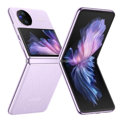 

vivo X Flip 5G, 50MP Camera, 12GB+256GB, Dual Back Cameras, Side Fingerprint Identification, 4400mAh Battery, 6.74 inch + 3.0 inch Android 13.0 OriginOS 3 Qualcomm Snapdragon 8+ Gen1 Octa Core up to 3.0GHz, NFC, OTG, Network: 5G (Purple)