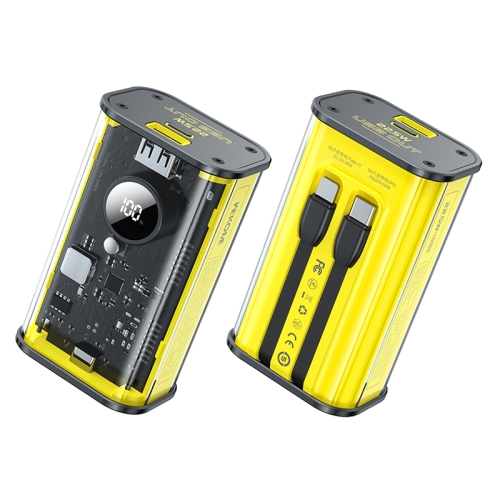 

WK WP-345 10000mAh Pioneer Series 22.5W Power Bank with Dual Fast Charge Cable (Yellow)
