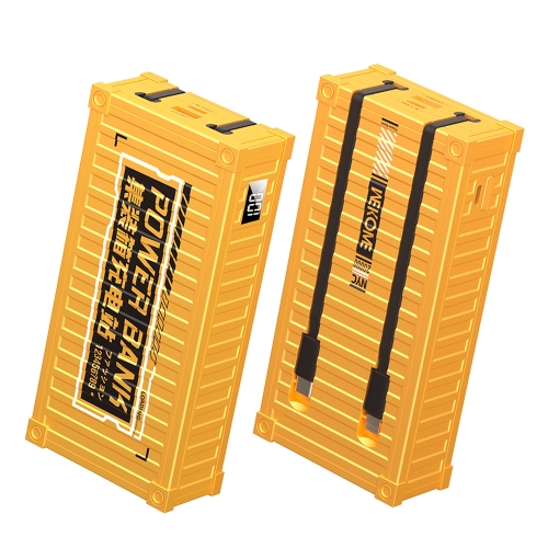 

WK WP-341 20000mAh Container Series 22.5W Super Fast Charging Power Bank with Cable(Yellow)