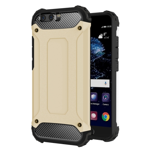 

For Huawei P10 Tough Armor TPU + PC Combination Case(Gold)