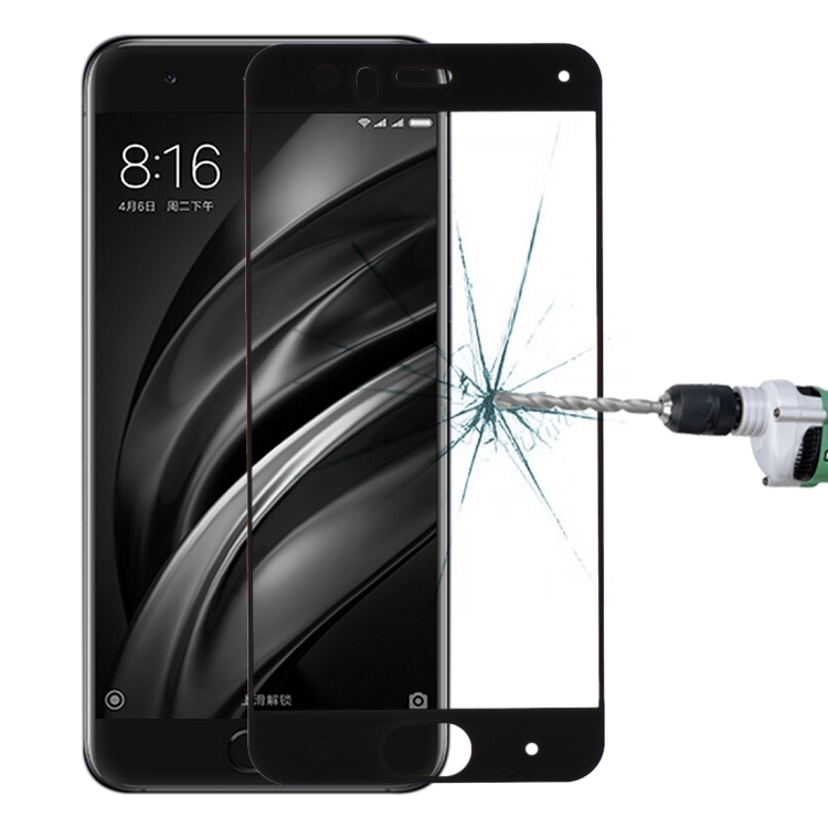 

For Xiaomi Mi 6 0.33mm 9H Surface Hardness Silk-screen Full Screen Tempered Glass Screen Protector (Black)
