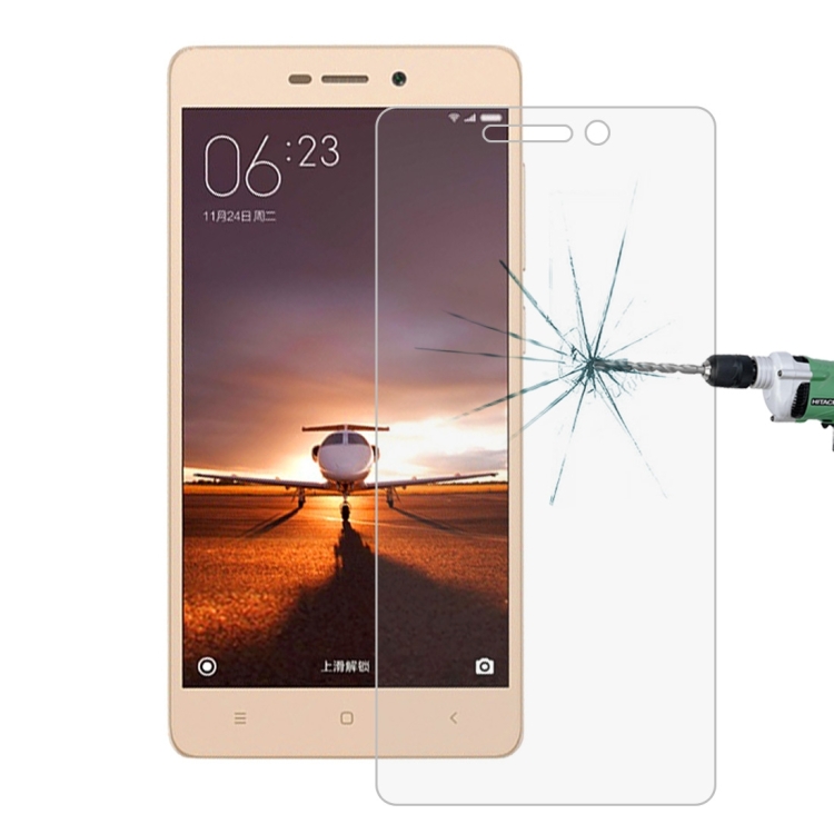 

For Xiaomi Redmi 3 & 3S 0.26mm 9H Surface Hardness 2.5D Explosion-proof Tempered Glass Screen Film