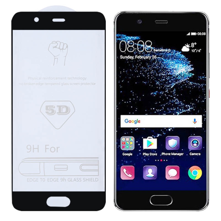 

9H 5D Full Glue Full Screen Tempered Glass Film for Huawei P10