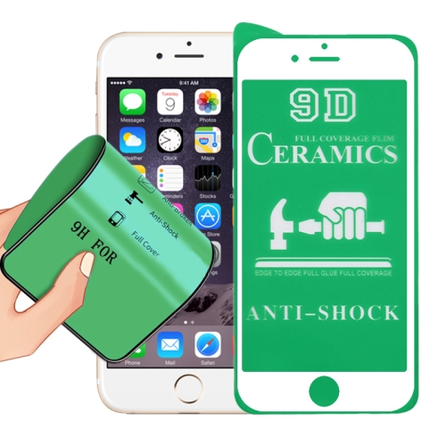 

2.5D Full Glue Full Cover Ceramics Film for iPhone 8 / 7 / 6s / 6(White)