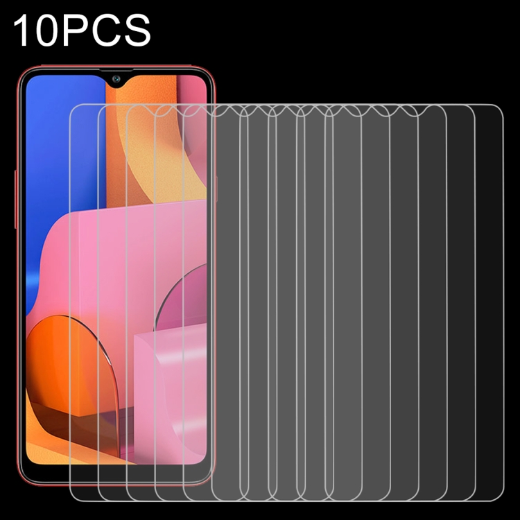 

10 PCS 0.26mm 9H 2.5D Tempered Glass Film for Galaxy A20s