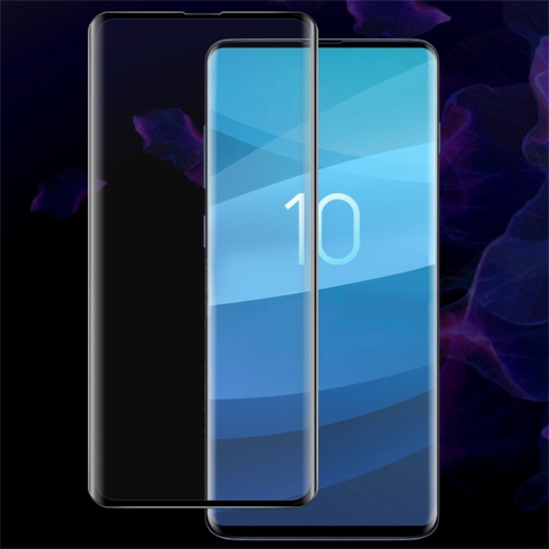 

IMAK 9H 3D Curved Surface Full Screen Tempered Glass Film for Galaxy S10 Plus, Support Fingerprint Unlocking