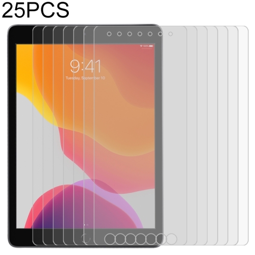 

25 PCS For iPad 10.2 2021 / 2020 / 2019 9H 2.5D Tempered Glass Film