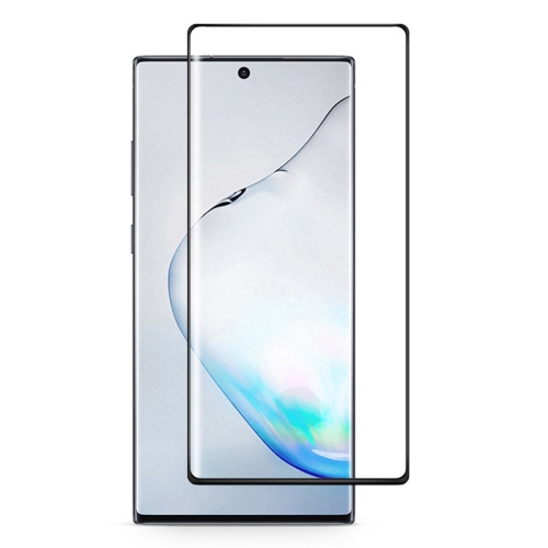 

For Galaxy Note 10 3D Curved Edge Glue Curved Full Screen Tempered Glass Film, Fingerprint Unlock Is Supported(Black)