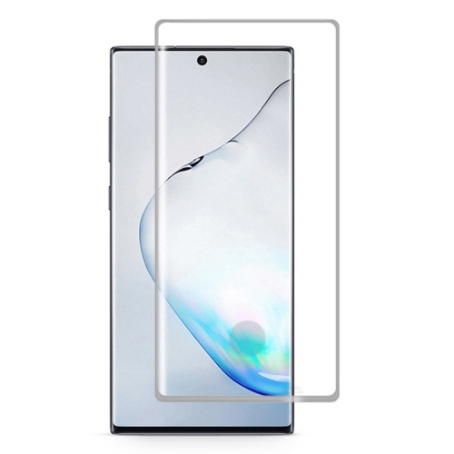 

For Galaxy Note 10+ 3D Curved Edge Glue Curved Full Screen Tempered Glass Film, Fingerprint Unlock Is Supported(Transparent)