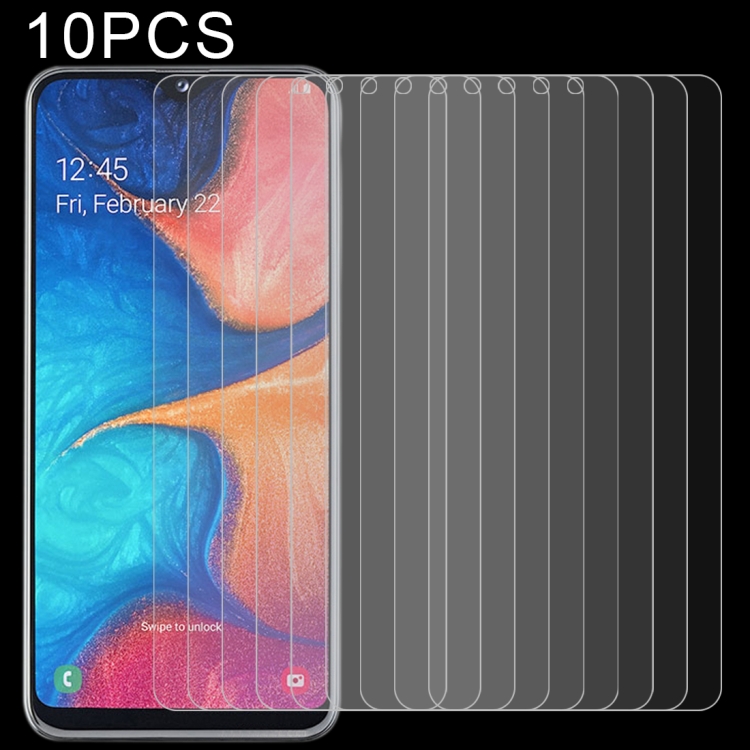 

10 PCS 2.5D Non-Full Screen Tempered Glass Film for Galaxy A20e