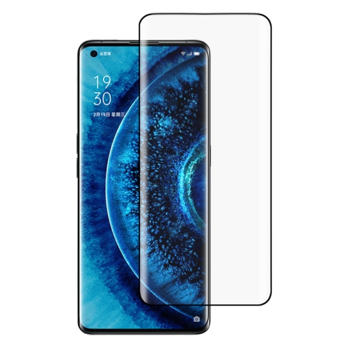 

For OPPO Find X2 Pro 9H HD 3D Curved Edge Tempered Glass Film (Black)