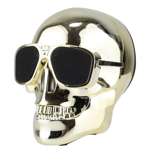 

Sunglasses Skull Bluetooth Stereo Speaker, for iPhone, Samsung, HTC, Sony and other Smartphones (Gold)