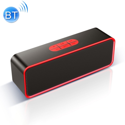 

SC211 Multifunctional Card Music Playback Bluetooth Speaker, Support Handfree Call & TF Card & U-disk & AUX Audio & FM Function(Red)