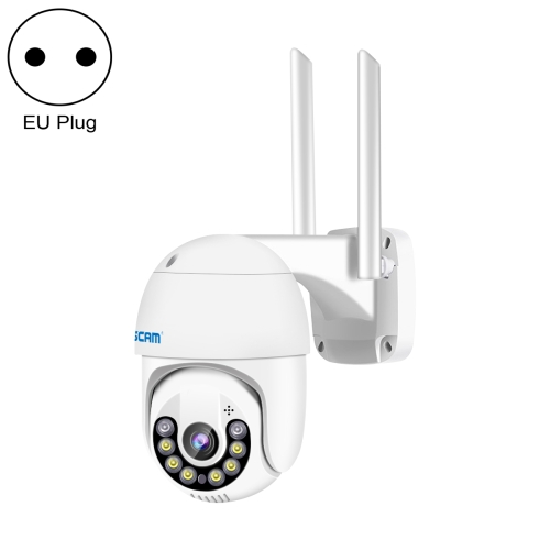 ESCAM QF800 H.265X 8MP AI Humanoid Detection Auto Tracking Waterproof WiFi IP Camera,EU Plug (White)